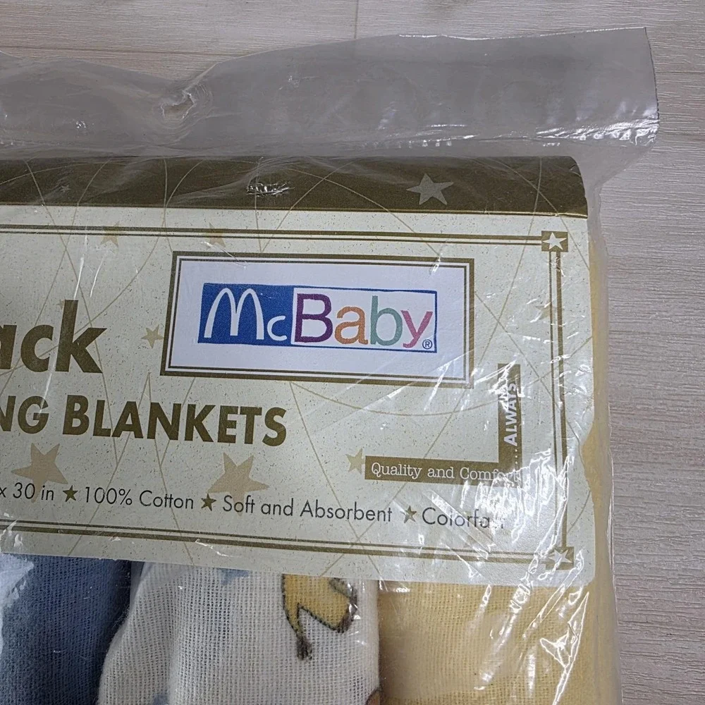 McBaby Receiving Blankets 4 Pack 30 
